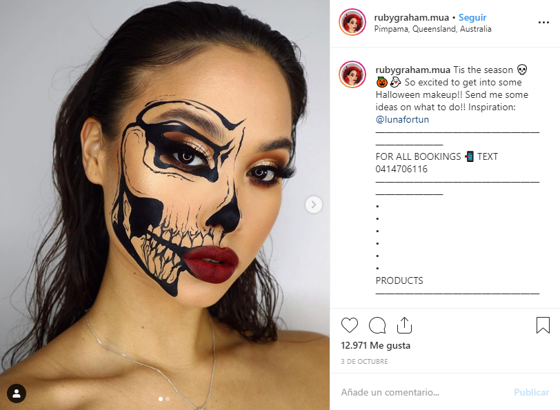 Ideas de maquillaje de cara para Halloween
