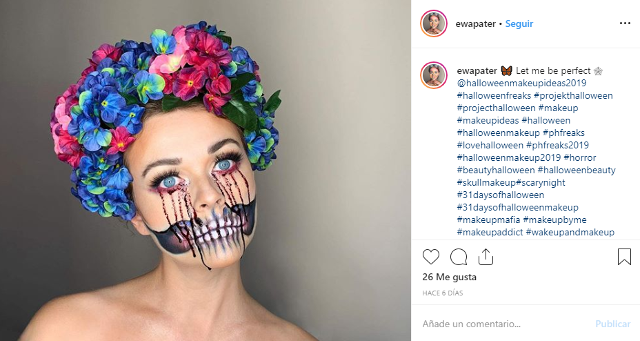 Ideas de maquillaje de cara para sorprender en Halloween