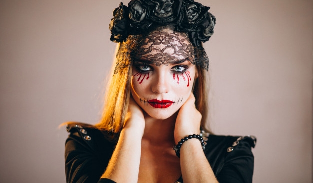 Ideas de maquillaje de cara para sorprender en Halloween